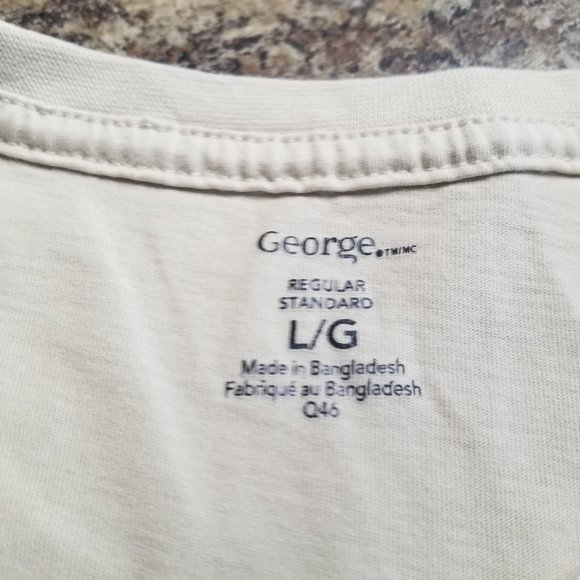 ❤️🛍️ NWOT Mens George " Pizza Guy" Short Sleeve T Shirt Size L❤️🛍️ - Picture 5 of 7